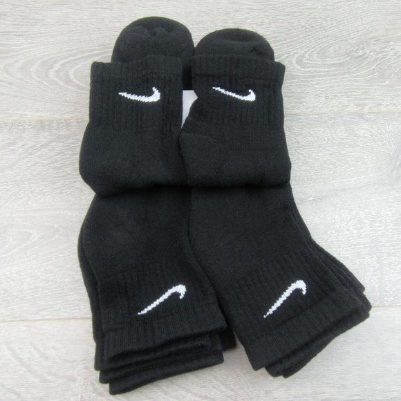 Nike Everyday Cushion Ankle Socks 6 Pack Mens Size XL 12-15 Black NEW - Picture 6 of 8